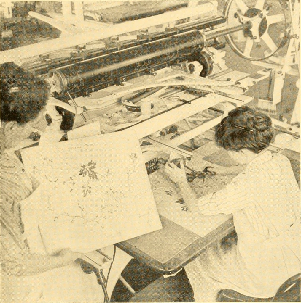 An illustration from Cotton and cotton manufacture, 1921, leaf 50