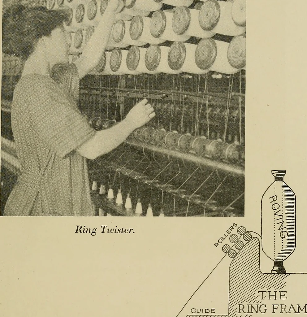 An illustration from Cotton and cotton manufacture, 1921, leaf 34
