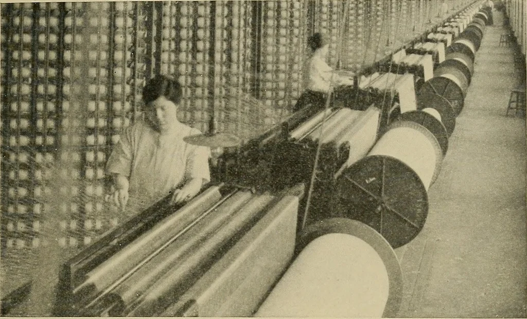 An illustration from Cotton and cotton manufacture, 1921, leaf 38
