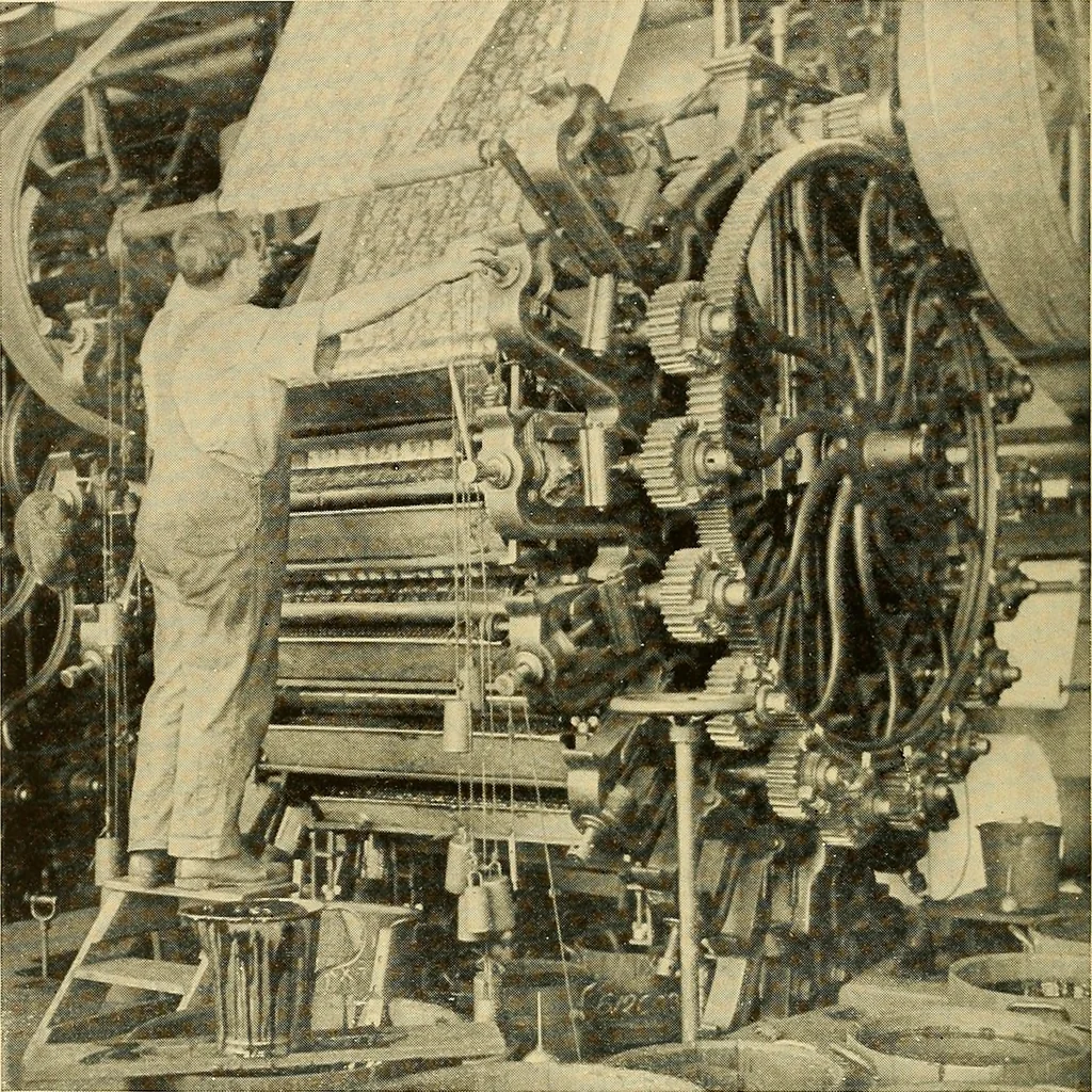 An illustration from Cotton and cotton manufacture, 1921, leaf 47