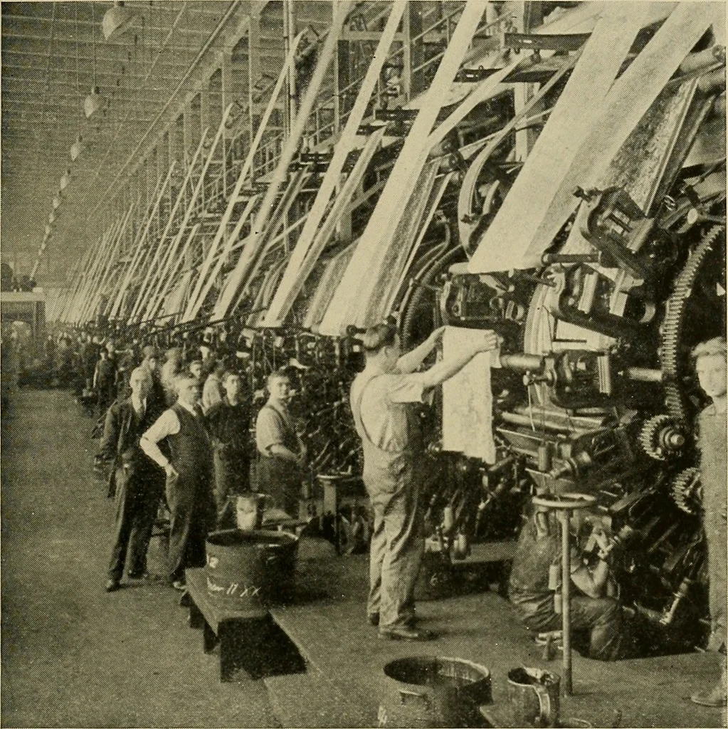 An illustration from Cotton and cotton manufacture, 1921, leaf 48