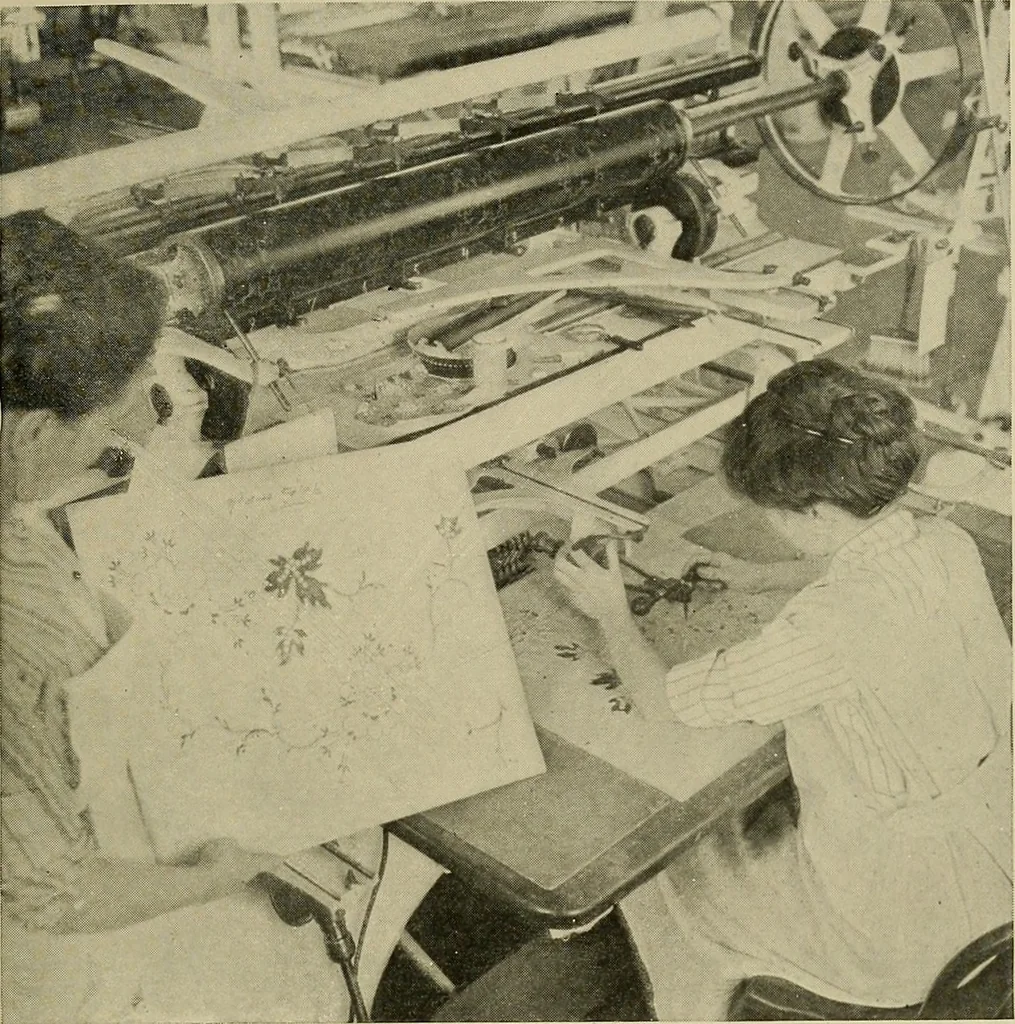 An illustration from Cotton and cotton manufacture, 1921, leaf 50