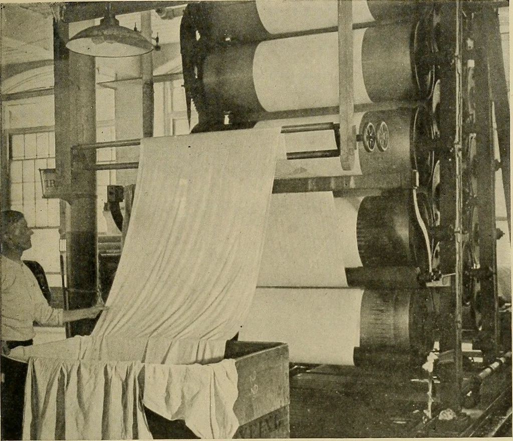 An illustration from Cotton and cotton manufacture, 1921, leaf 52