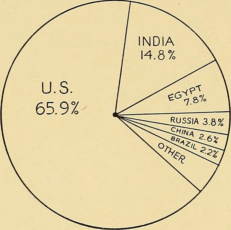 An illustration from Cotton and cotton manufacture, 1921, leaf 63