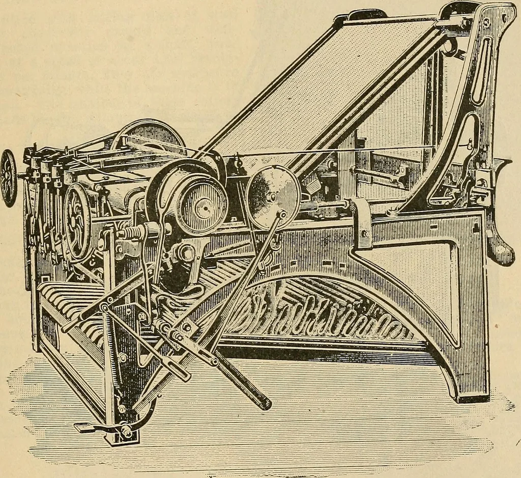An illustration from A cotton fabrics glossary; containing instructions for the manufacture of every known grade and variety of cotton fabrics .., 1907, leaf 144