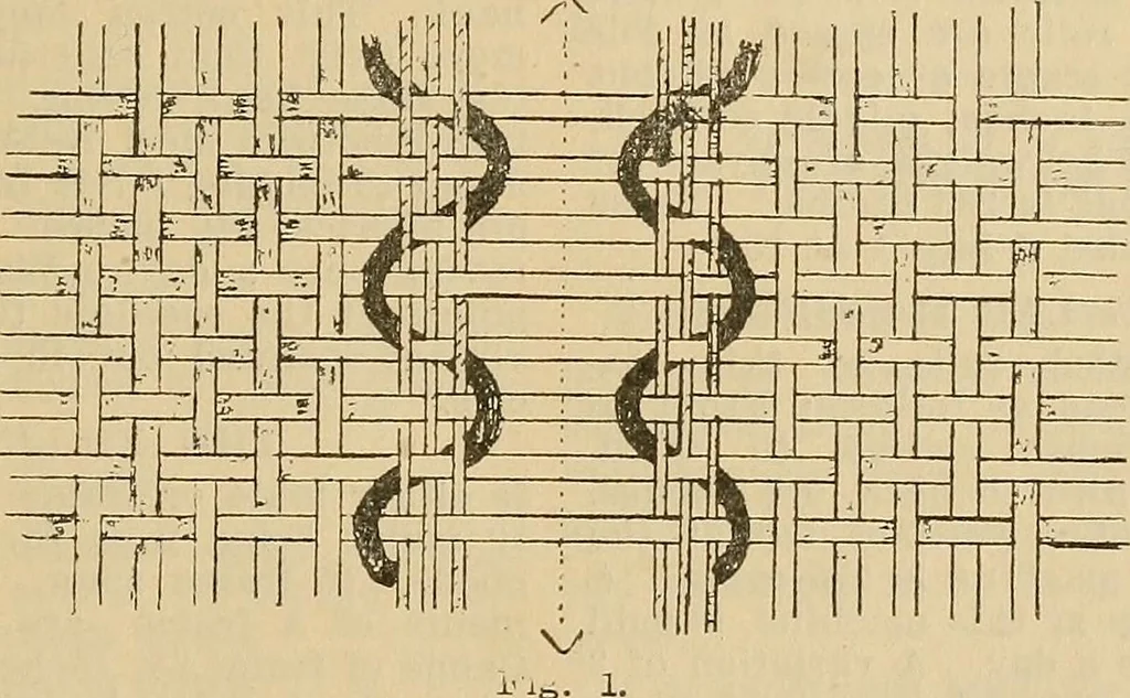 An illustration from A cotton fabrics glossary; containing instructions for the manufacture of every known grade and variety of cotton fabrics .., 1907, leaf 270