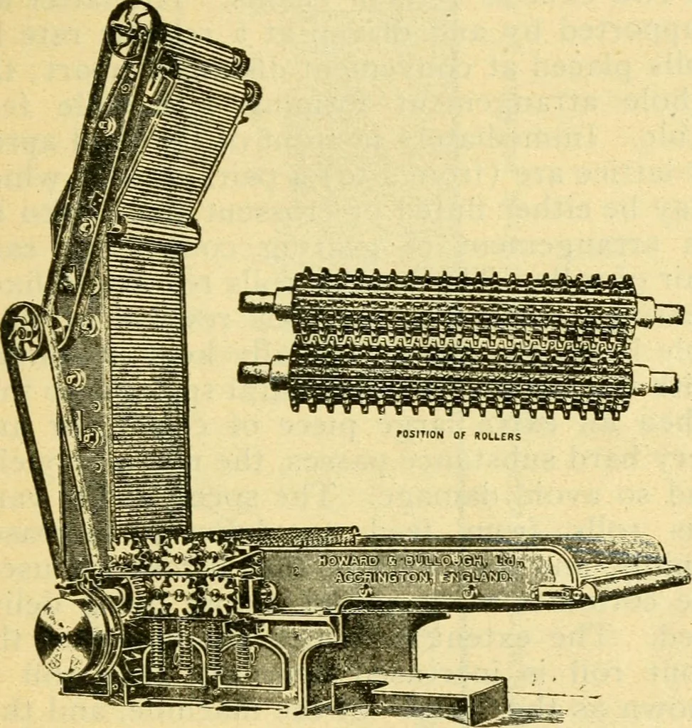 An illustration from A cotton manual for manufacturers and students, 1905, leaf 83