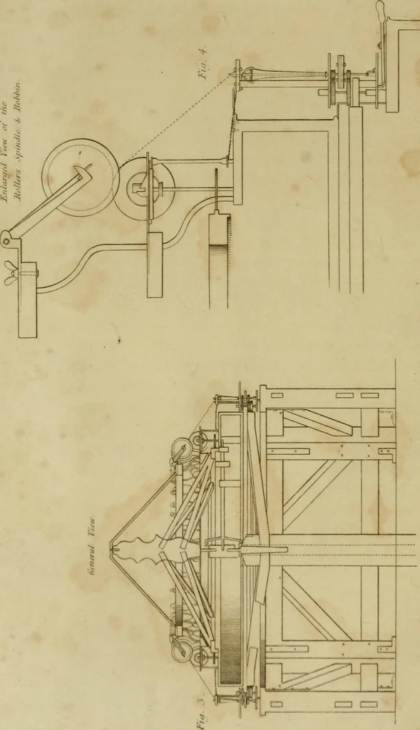 An illustration from History of the cotton manufacture in Great Britain : with a notice of its early history in the East, and in all the quarters of the globe : a description of the great mechanical inventions, which have caused its unexampled extension in Britain, and a view of the present state of the manufacture and the condition of the classes engaged in its several departments, 1835, leaf 161