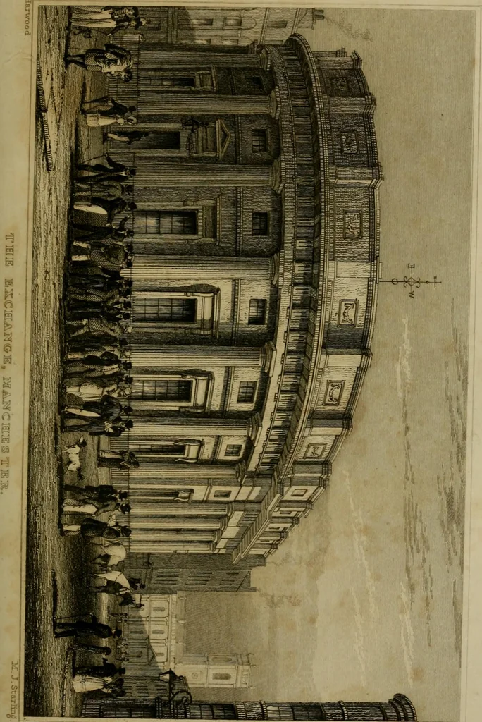 An illustration from History of the cotton manufacture in Great Britain : with a notice of its early history in the East, and in all the quarters of the globe : a description of the great mechanical inventions, which have caused its unexampled extension in Britain, and a view of the present state of the manufacture and the condition of the classes engaged in its several departments, 1835, leaf 414