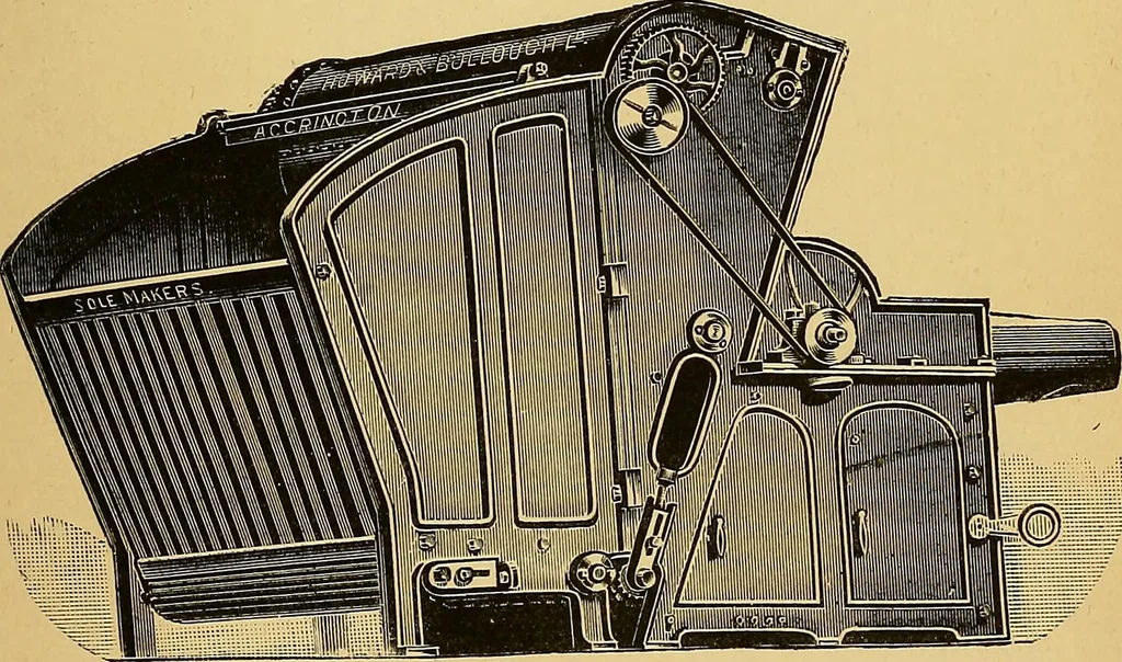An illustration from Cotton manufacture: a manual of practical instruction in the processes of opening, carding, combing, drawing, doubling, and spinning of cotton, and the methods of dyeing and preparing goods for the market, 1894, leaf 21
