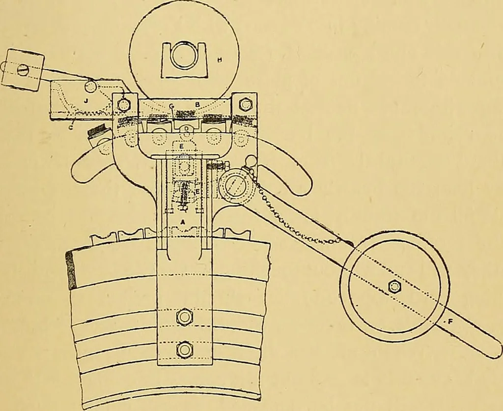 An illustration from Cotton manufacture: a manual of practical instruction in the processes of opening, carding, combing, drawing, doubling, and spinning of cotton, and the methods of dyeing and preparing goods for the market, 1894, leaf 33