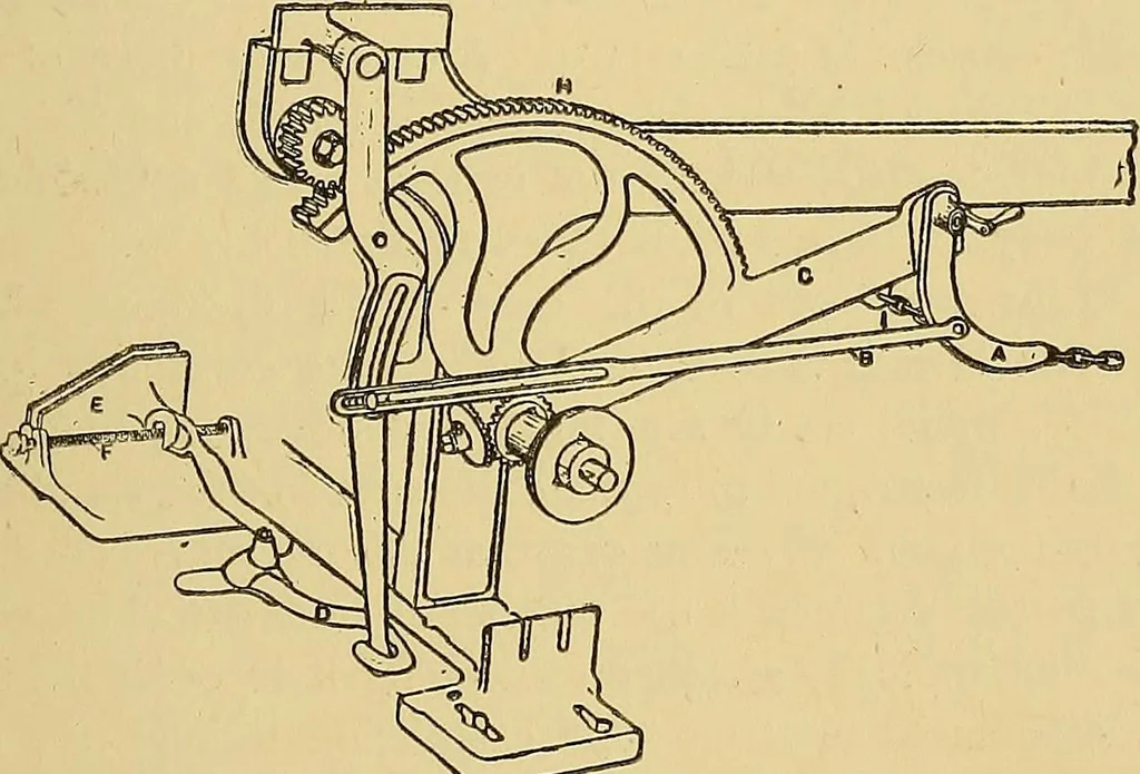 An illustration from Cotton manufacture: a manual of practical instruction in the processes of opening, carding, combing, drawing, doubling, and spinning of cotton, and the methods of dyeing and preparing goods for the market, 1894, leaf 75