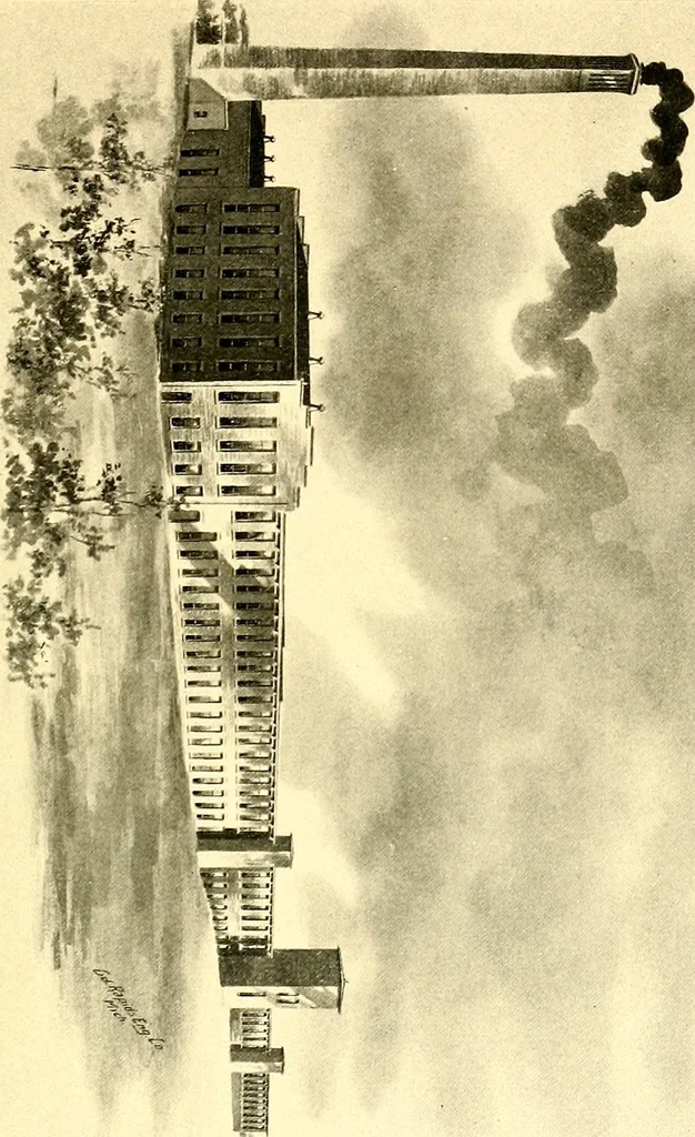 An illustration from Cotton mill, commercial features : a text-book for the use of textile schools and investors, 1899, leaf 98