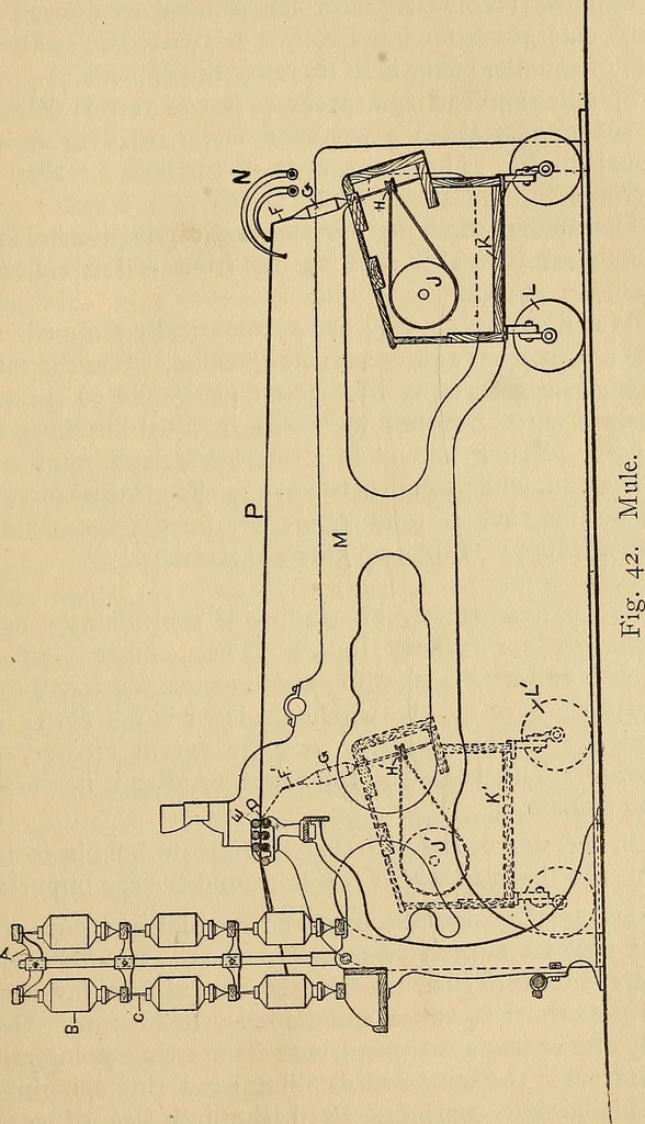 An illustration from Cotton mill processes and calculations. An elementary text book for the use of textile schools and for home study .., 1902, leaf 231