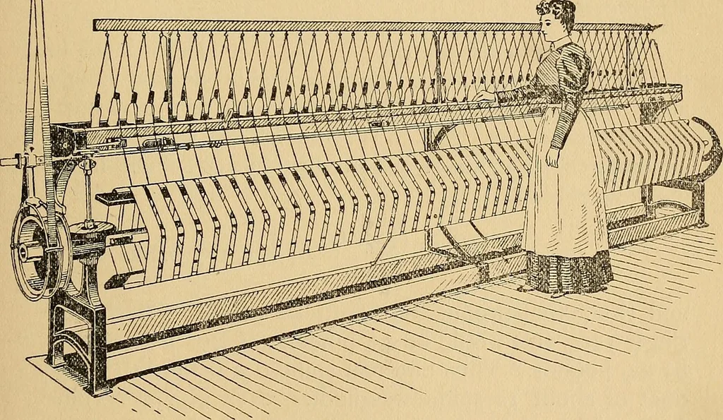 An illustration from Cotton mill processes and calculations. An elementary text book for the use of textile schools and for home study .., 1902, leaf 357