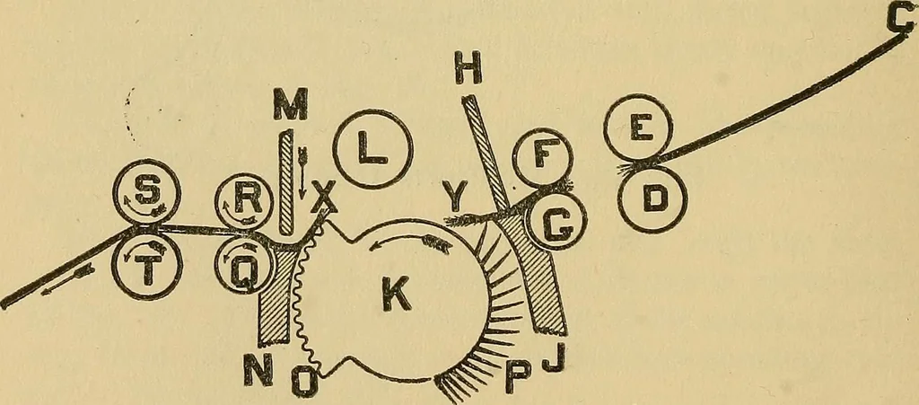 An illustration from Cotton mill processes and calculations. An elementary text book for the use of textile schools and for home study .., 1902, leaf 88