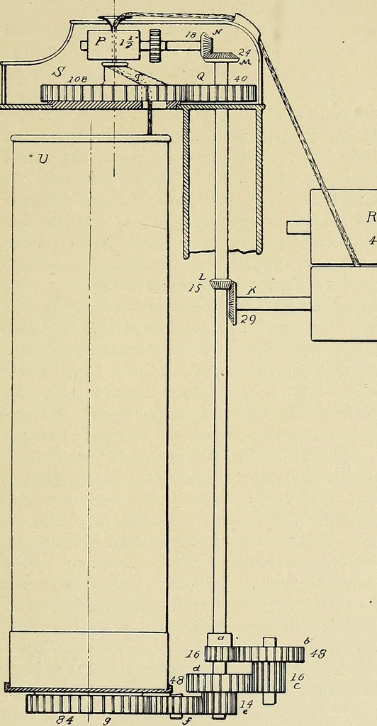 An illustration from Cotton mill processes and calculations. An elementary text book for the use of textile schools and for home study, 1899, leaf 44