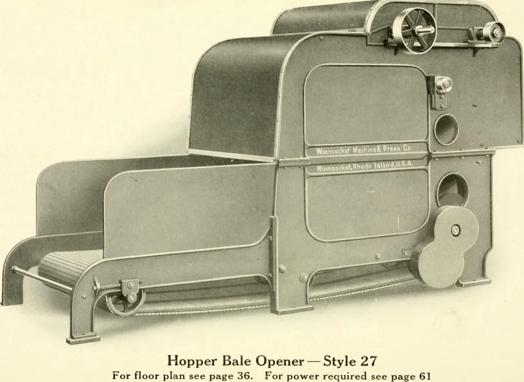 An illustration from Cotton picker room machinery, 1917, leaf 11