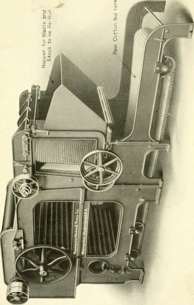 An illustration from Cotton picker room machinery, 1917, leaf 13
