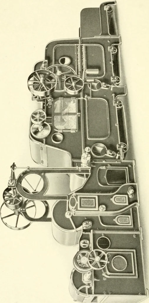 An illustration from Cotton picker room machinery, 1917, leaf 17