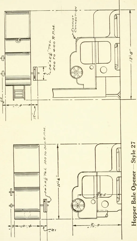 An illustration from Cotton picker room machinery, 1917, leaf 41