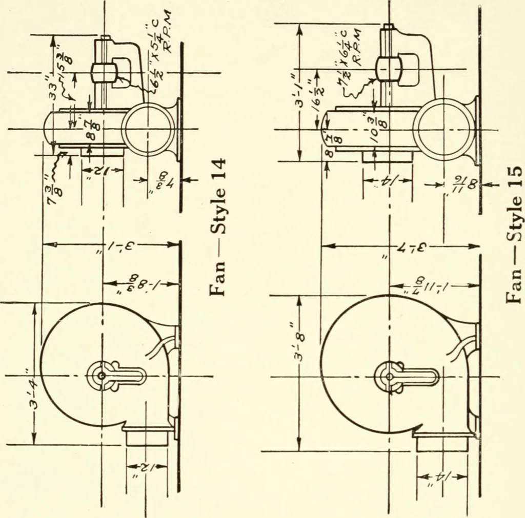 An illustration from Cotton picker room machinery, 1917, leaf 43