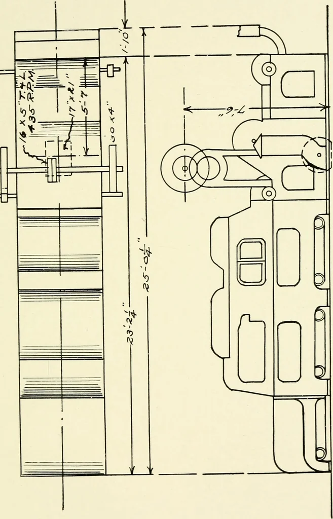 An illustration from Cotton picker room machinery, 1917, leaf 44