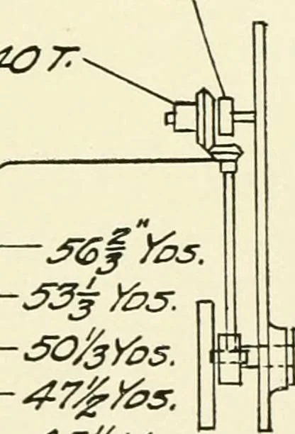 An illustration from Cotton picker room machinery, 1917, leaf 64