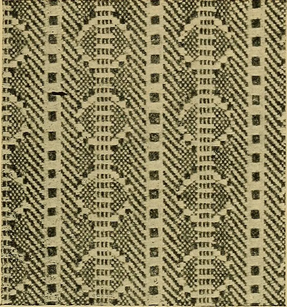 An illustration from Cottons, linens, woollens, silks. How to buy and judge materials. A useful guide with facts for warehouse, shop and home, 1914, leaf 56