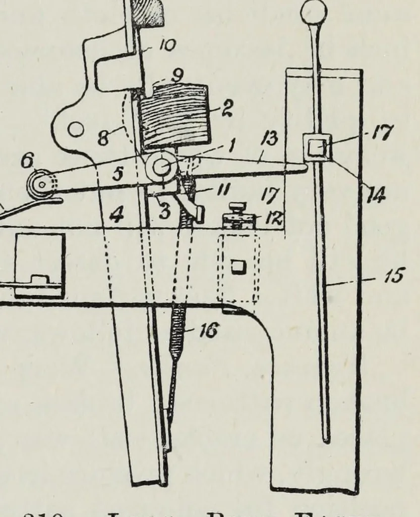 An illustration from The cotton weaver's handbook : a practical guide to the construction and costing of cotton fabrics, with studies in design, 1908, leaf 247