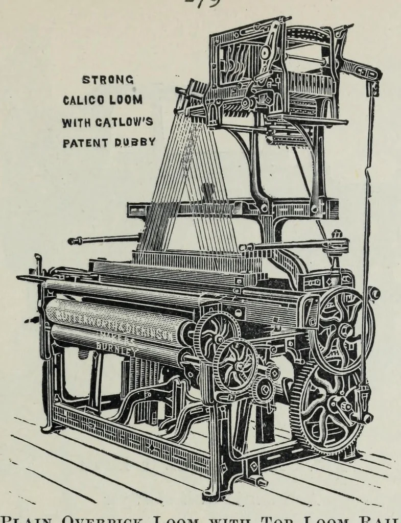 An illustration from The cotton weaver's handbook : a practical guide to the construction and costing of cotton fabrics, with studies in design, 1908, leaf 301