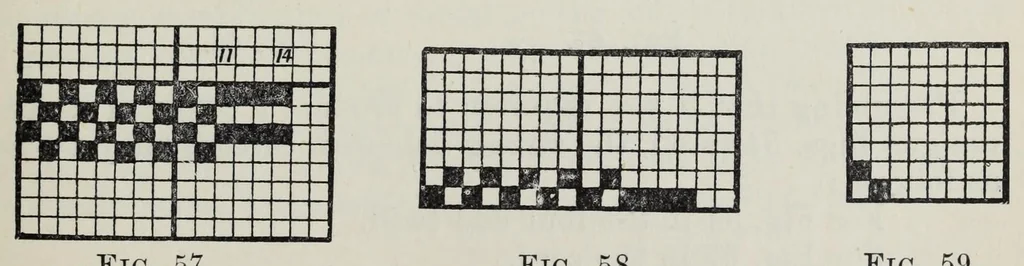 An illustration from The cotton weaver's handbook : a practical guide to the construction and costing of cotton fabrics, with studies in design, 1908, leaf 47