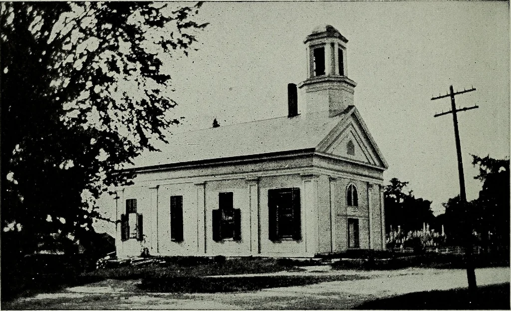 An illustration from The country church in colonial counties as illustrated by Addison County, Vt., Tompkins County, N.Y., and Warren County, N.Y, 1922, leaf 37