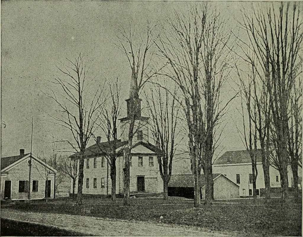 An illustration from The country church in colonial counties as illustrated by Addison County, Vt., Tompkins County, N.Y., and Warren County, N.Y, 1922, leaf 69