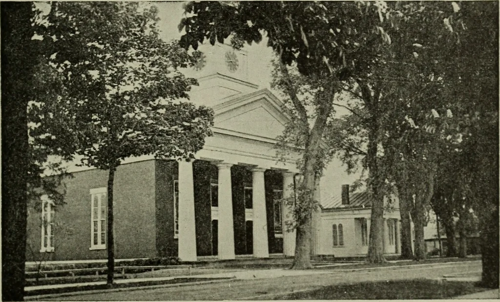 An illustration from The country church in colonial counties as illustrated by Addison County, Vt., Tompkins County, N.Y., and Warren County, N.Y, 1922, leaf 86
