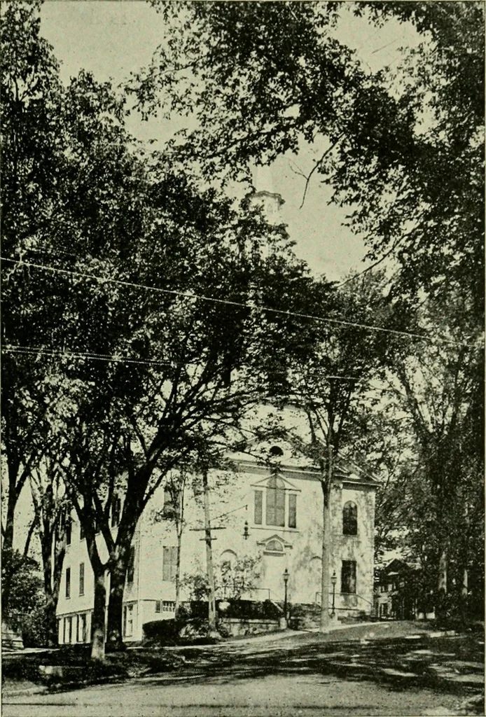 An illustration from The country church in colonial counties as illustrated by Addison County, Vt., Tompkins County, N.Y., and Warren County, N.Y, 1922, leaf 26