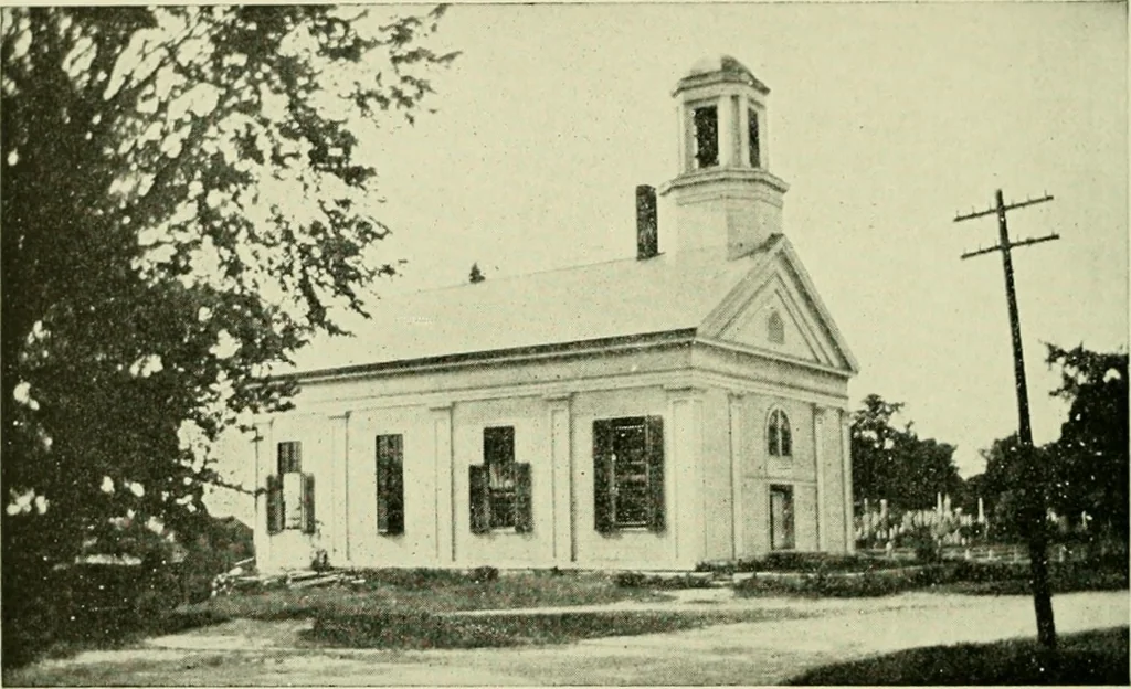 An illustration from The country church in colonial counties as illustrated by Addison County, Vt., Tompkins County, N.Y., and Warren County, N.Y, 1922, leaf 37