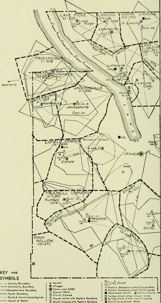An illustration from The country church in colonial counties as illustrated by Addison County, Vt., Tompkins County, N.Y., and Warren County, N.Y, 1922, leaf 39
