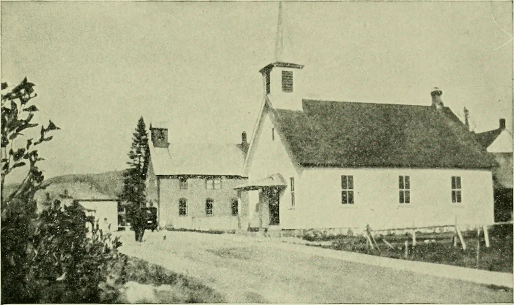 An illustration from The country church in colonial counties as illustrated by Addison County, Vt., Tompkins County, N.Y., and Warren County, N.Y, 1922, leaf 70
