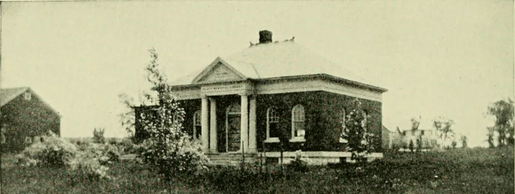 An illustration from The country church in colonial counties as illustrated by Addison County, Vt., Tompkins County, N.Y., and Warren County, N.Y, 1922, leaf 77
