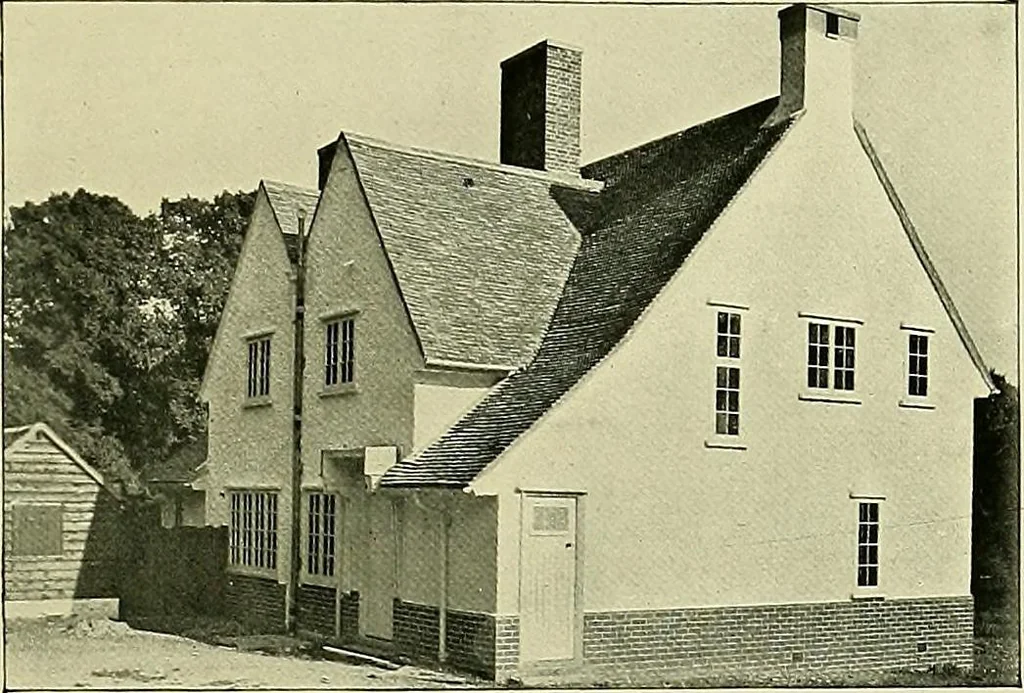 An illustration from Country cottages and week-end homes, 1907, leaf 101