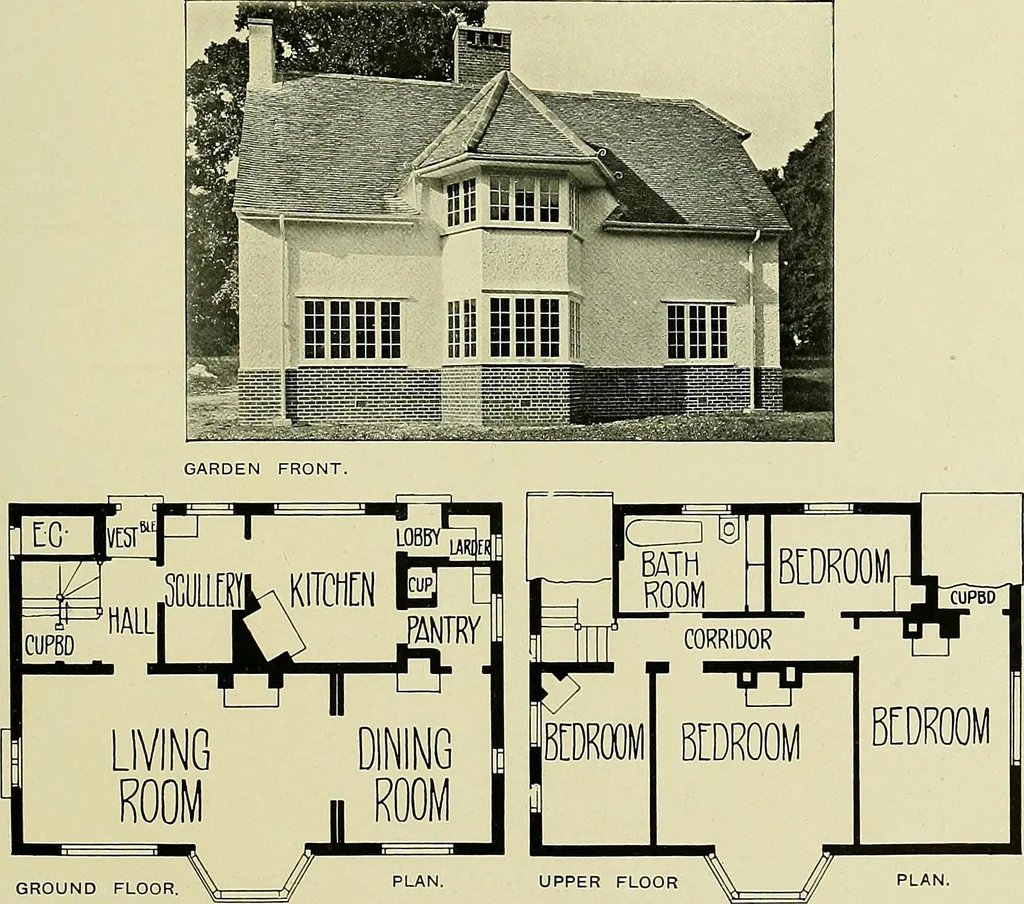 An illustration from Country cottages and week-end homes, 1907, leaf 101