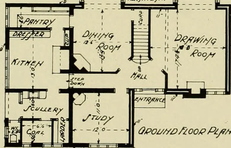 An illustration from Country cottages and week-end homes, 1907, leaf 104