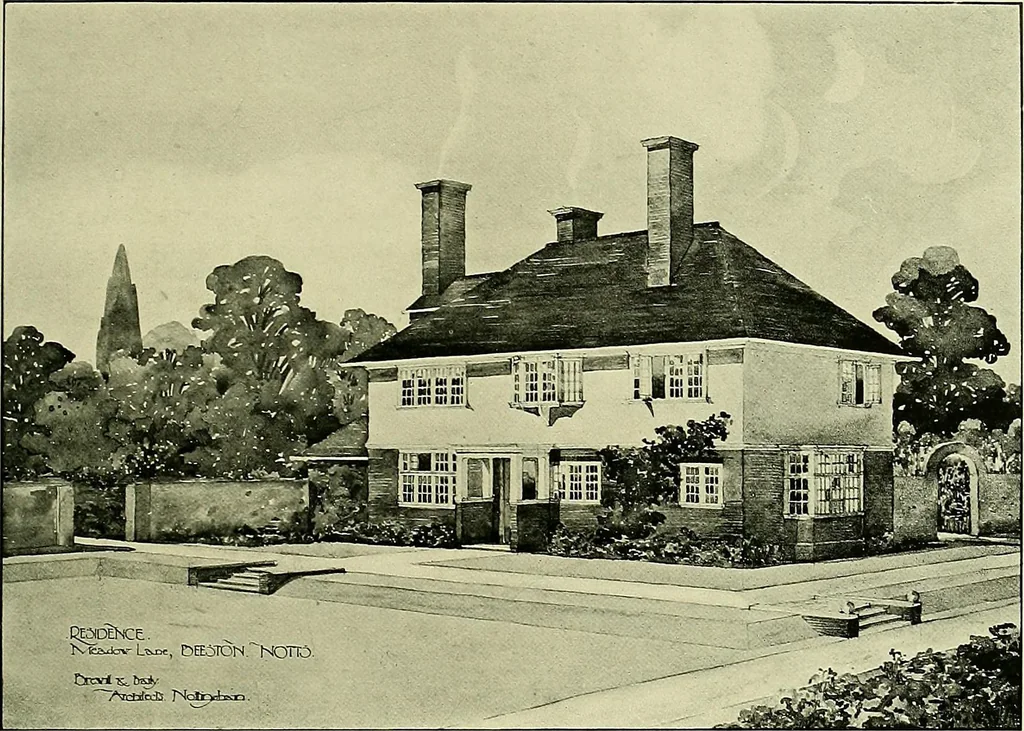 An illustration from Country cottages and week-end homes, 1907, leaf 109