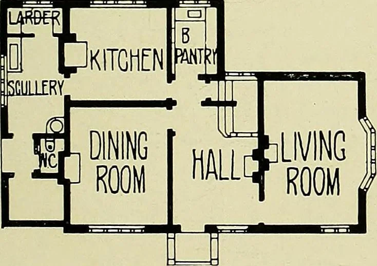 An illustration from Country cottages and week-end homes, 1907, leaf 109