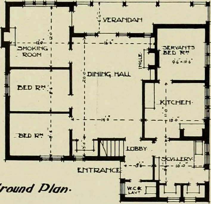 An illustration from Country cottages and week-end homes, 1907, leaf 112