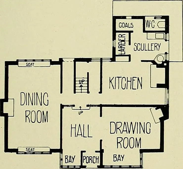 An illustration from Country cottages and week-end homes, 1907, leaf 113