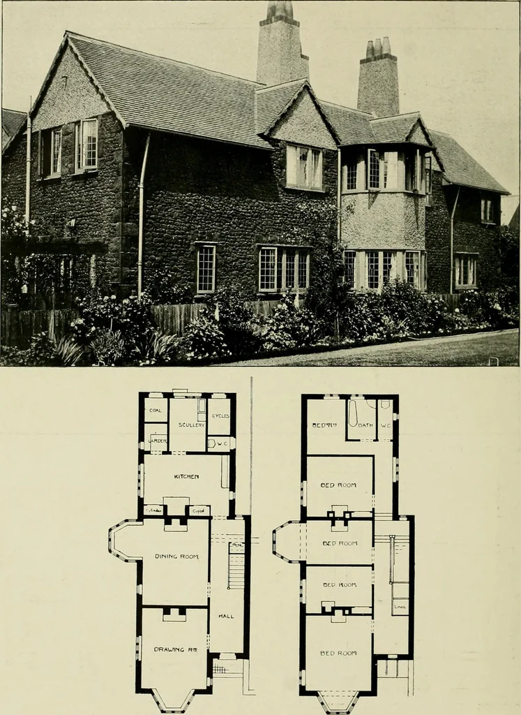 An illustration from Country cottages and week-end homes, 1907, leaf 114