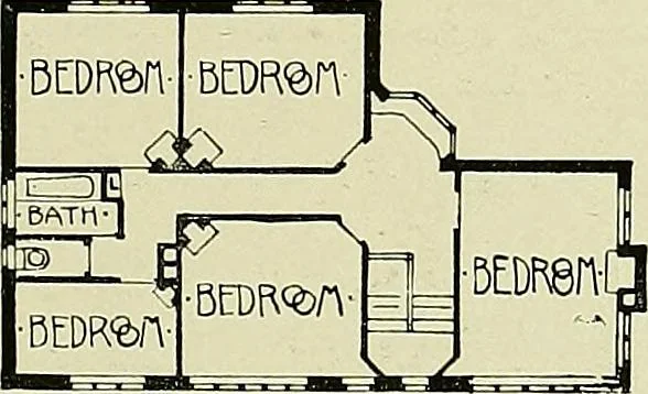 An illustration from Country cottages and week-end homes, 1907, leaf 119