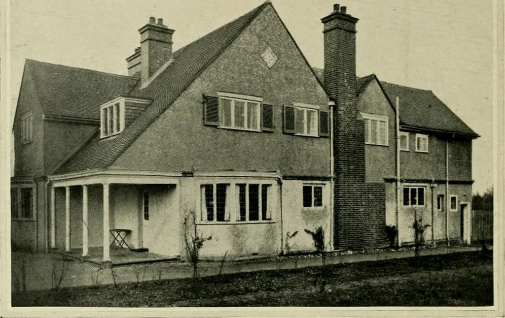 An illustration from Country cottages and week-end homes, 1907, leaf 122